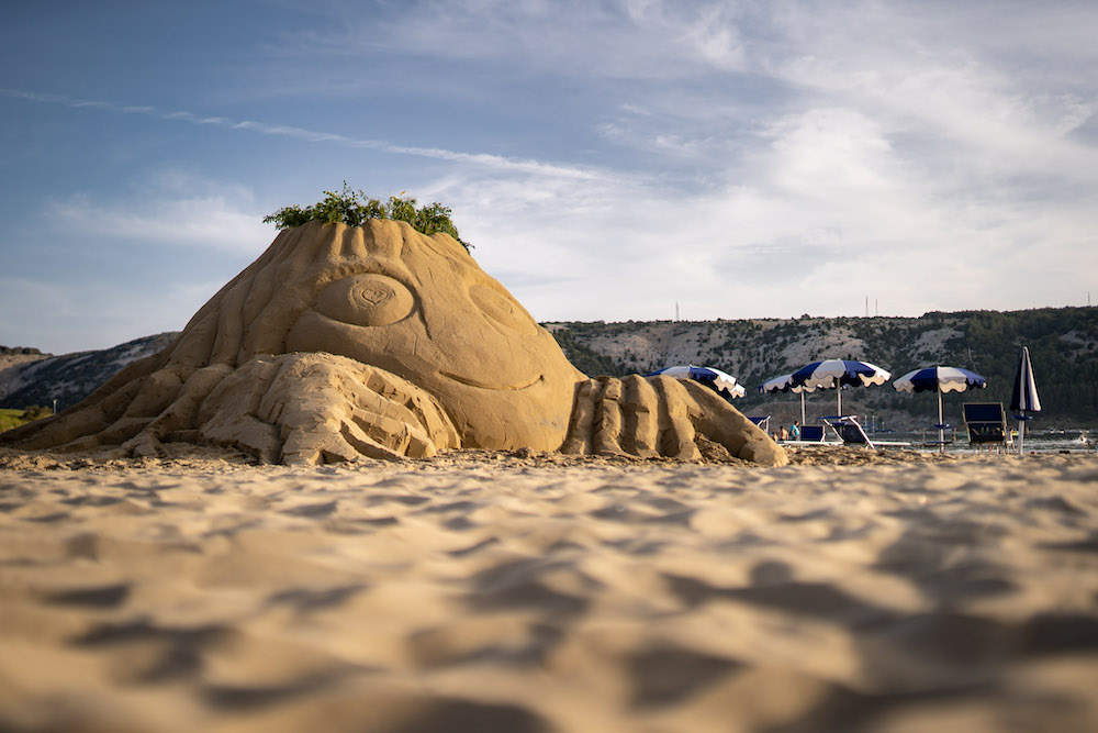 Lopar festival skulptura od pijeska
